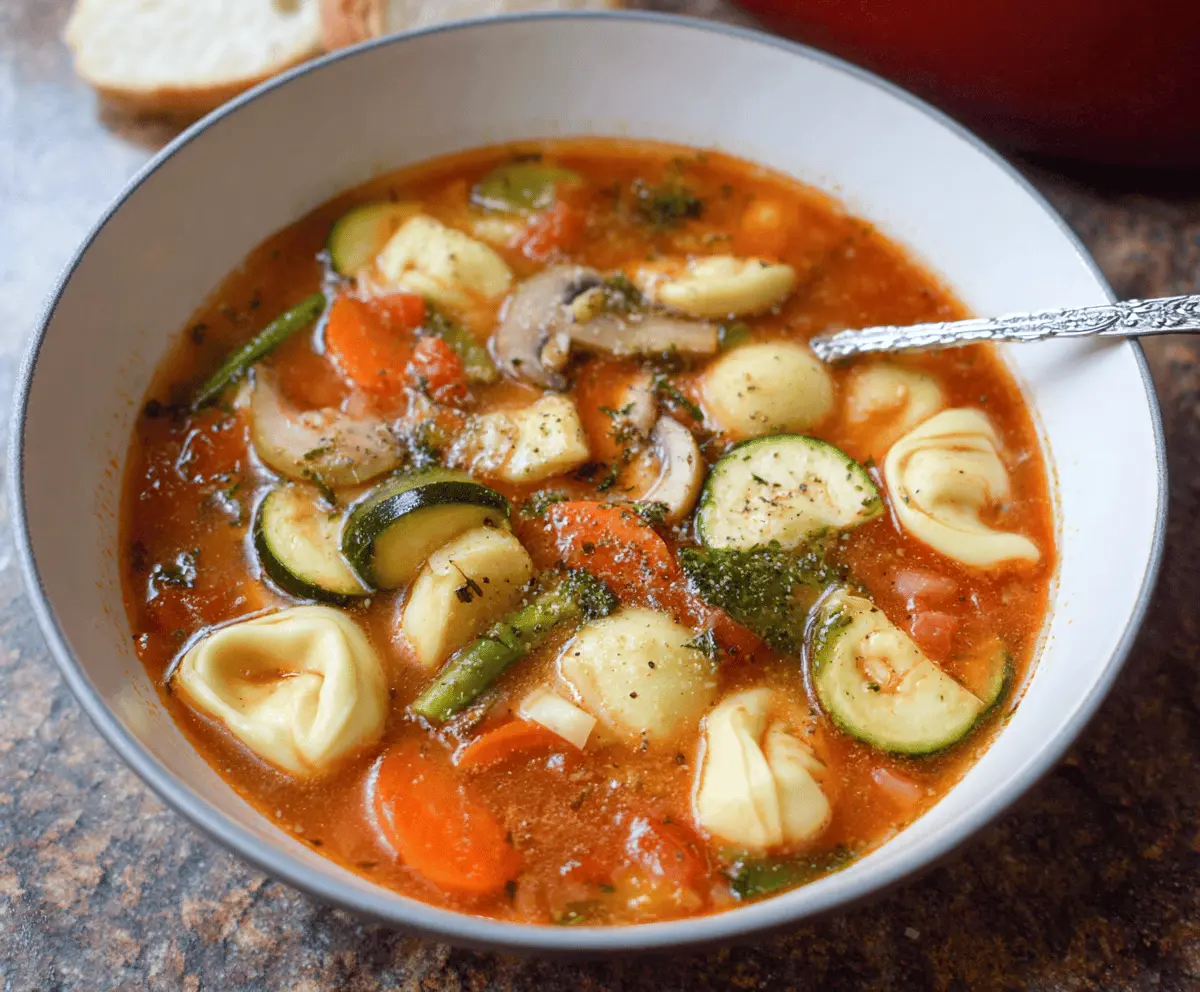 Healthy Veggie Tortellini Soup: Adaptable One-Pot Meal